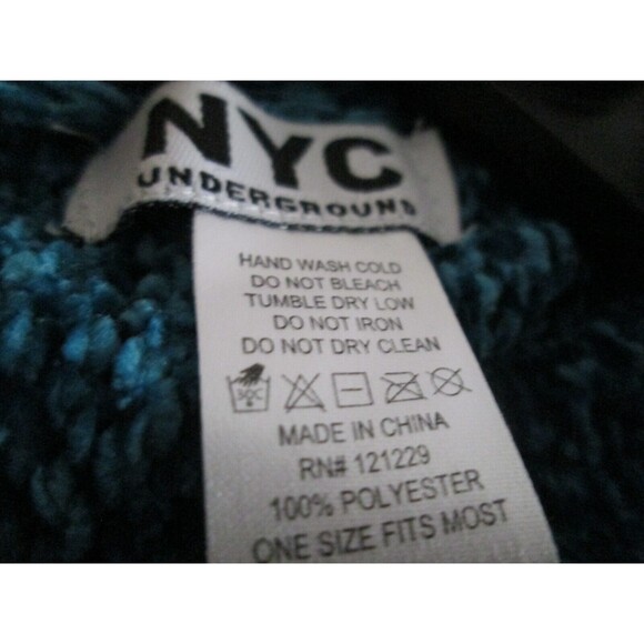NYC Underground Batwing Cardigan Sweater One Size Fits Most Small to Large Blue - Picture 2 of 3